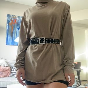Tan turtle neck long sleeve